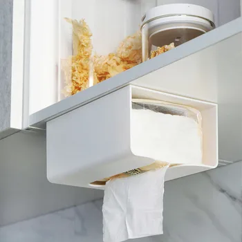 Punch-free kitchen paper storage box tray No-wall-mounted paper towel holder toilet tissue box XI223501
Punch-free kitchen paper storage box tray No-wall-mounted paper towel holder toilet tissue box XI223501