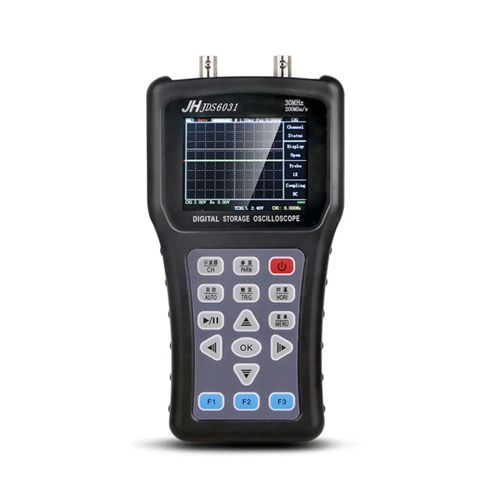 Hand-held Oscilloscope 30M high-definition LCD screen 200MSa/S with USB Charger Probe Cable Set Automatic Waveform Capture
Hand-held Oscilloscope 30M high-definition LCD screen 200MSa/S with USB Charger Probe Cable Set Automatic Waveform Capture
