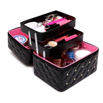 Female Folding Layers Professional Makeup Bag High Quality Diamonds Cosmetic Box Travel Storage Case Large Capacity Suitcase
Female Folding Layers Professional Makeup Bag High Quality Diamonds Cosmetic Box Travel Storage Case Large Capacity Suitcase