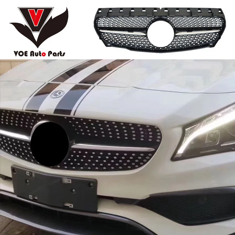 W117 Diamond-Style ABS Black Car Front Racing Grill Grille for Mercedes-Benz CLA180 CLA200 CLA220 CLA250 CLA260 2013-2018
W117 Diamond-Style ABS Black Car Front Racing Grill Grille for Mercedes-Benz CLA180 CLA200 CLA220 CLA250 CLA260 2013-2018