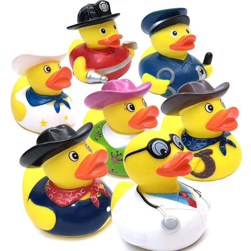 Us 2 67 40 Off 1 Pcs Kids Plastic Bath Toys Duck Floating Yellow Rubber Ducks Baby Shower Mini Bathroom Toys Yellow Decorations Party Supplies In