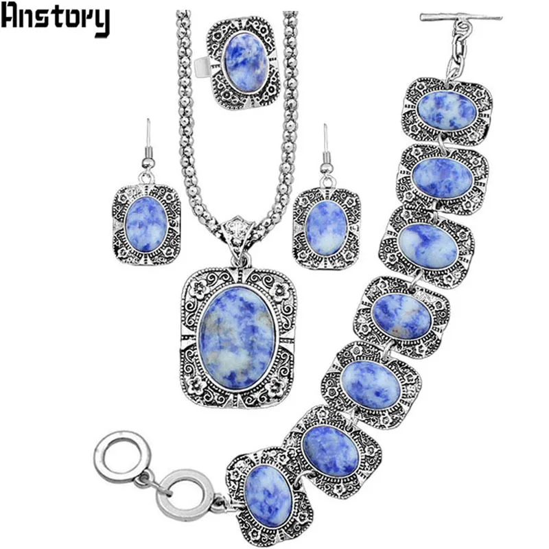 Pebble Stone Jewelry Set Necklace Bracelet Earrings Ring For Women Flower Pendant Vintage Look Fashion Jewelry
Pebble Stone Jewelry Set Necklace Bracelet Earrings Ring For Women Flower Pendant Vintage Look Fashion Jewelry
