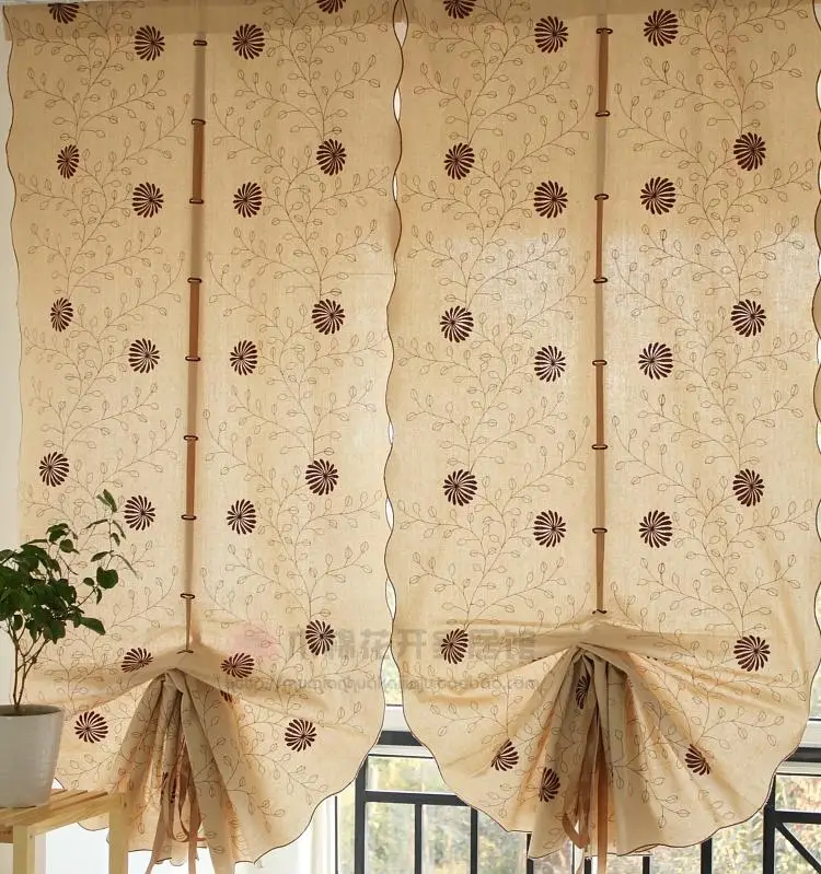 Free Shipping!1 Panel Brown Vines Chrysanthemum Polyester/Cotton Blending Balloon Curtain Semi light shading curtain
Free Shipping!1 Panel Brown Vines Chrysanthemum Polyester/Cotton Blending Balloon Curtain Semi light shading curtain