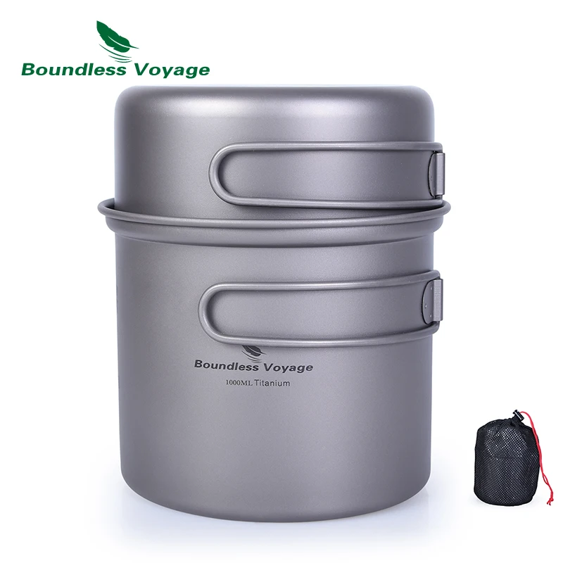 Boundless Voyage Titanium Bowl Pot Set with Folding Handle Outdoor Camping Picnic Pan Ultralight Cooking Tableware
Boundless Voyage Titanium Bowl Pot Set with Folding Handle Outdoor Camping Picnic Pan Ultralight Cooking Tableware