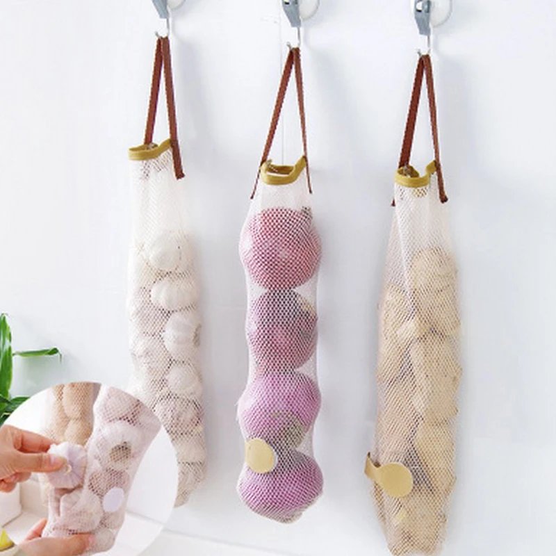 DINIWELL Hangable Fruit Vegetable Storage Net Bag For Onion Garlic Organizer Kitchen Practical Hollow Breathable Hanging Bag
DINIWELL Hangable Fruit Vegetable Storage Net Bag For Onion Garlic Organizer Kitchen Practical Hollow Breathable Hanging Bag