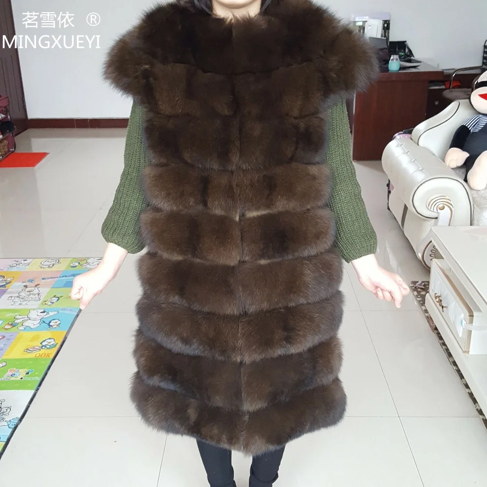 New Brand Winter Real Blue Fox Fur Coat Thick Warm Imitation Of Sables Women's Light Brown Long Jacket The fox fur vest
New Brand Winter Real Blue Fox Fur Coat Thick Warm Imitation Of Sables Women's Light Brown Long Jacket The fox fur vest