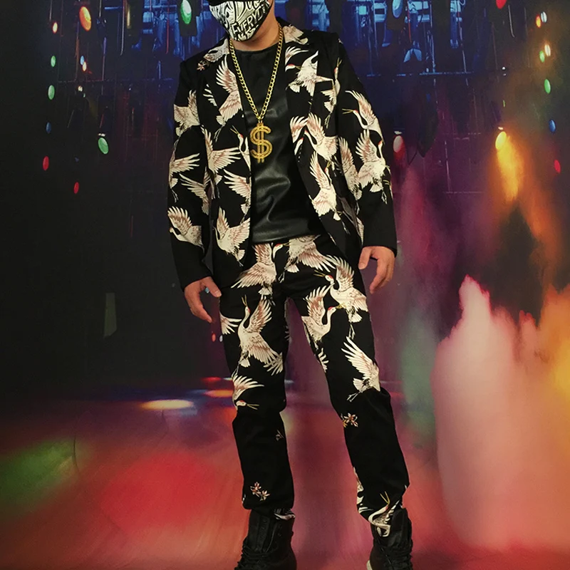 Custom Made Stage Costumes 2PCS Suit Sets (jacket+pant) Men Fashion Hip Hop Casual Blazer Suit Jacket Male Singer Dress Suits
Custom Made Stage Costumes 2PCS Suit Sets (jacket+pant) Men Fashion Hip Hop Casual Blazer Suit Jacket Male Singer Dress Suits
