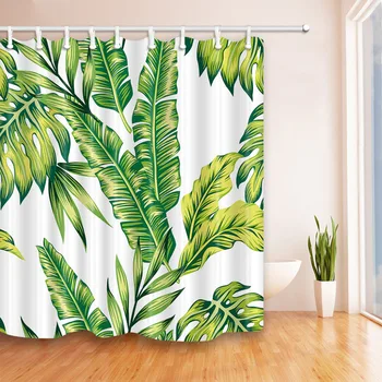 Green Tropical Plants Shower Curtain Bathroom Waterproof Polyester Shower Curtain Leaves Printing Curtains For Bathroom Shower
Green Tropical Plants Shower Curtain Bathroom Waterproof Polyester Shower Curtain Leaves Printing Curtains For Bathroom Shower