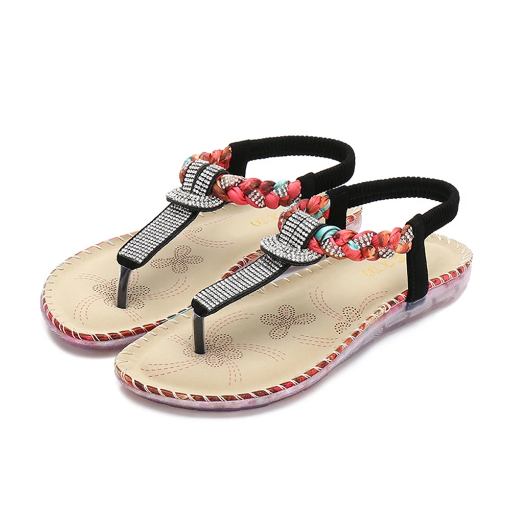 Women's Sandals Shoes Summer T-strap Flip Flops Elastic Band Ladies Sandal adult PU Casual herringbone flat heel overshoe 2019
Women's Sandals Shoes Summer T-strap Flip Flops Elastic Band Ladies Sandal adult PU Casual herringbone flat heel overshoe 2019