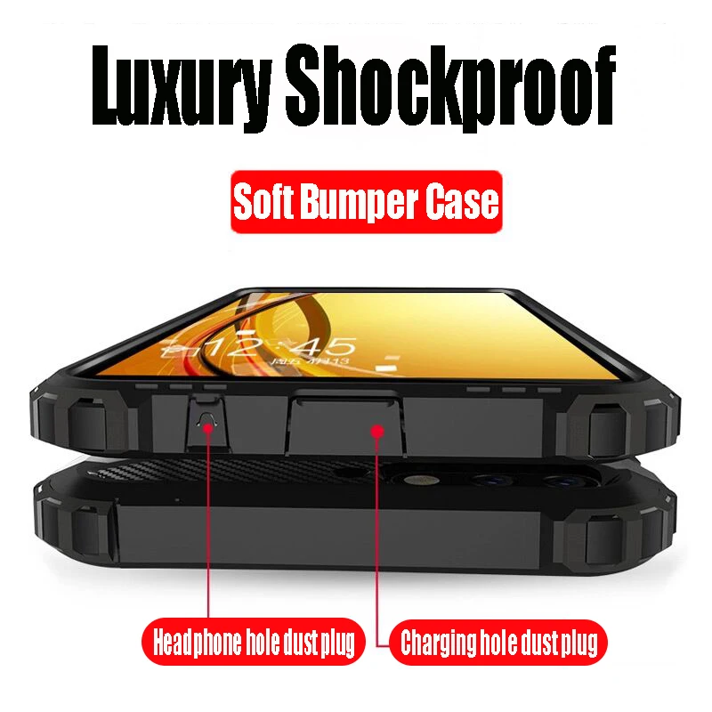 

Luxury Shockproof Armor Case On The For Xiaomi Mi 9 8 SE A1 A2 Silicone Case For Xiaomi Mi Pocophone F1 6X 6 Plus Max2 Max3 Case