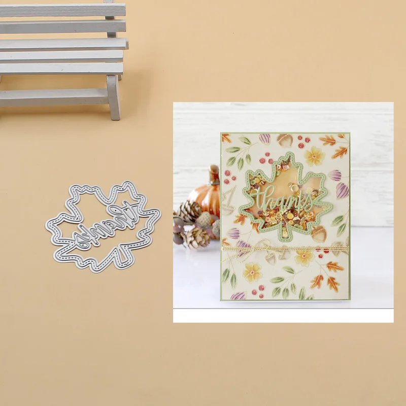 Thanks Leaf Shaker Metal Cutting Dies Stencils for DIY Scrapbook Photo Album PaperCard Decorative Craft Embossing Die 2018 NEW
Thanks Leaf Shaker Metal Cutting Dies Stencils for DIY Scrapbook Photo Album PaperCard Decorative Craft Embossing Die 2018 NEW