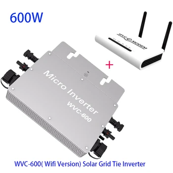 WVC 600W Wifi Version Micro Solar On grid Inverter with WIFI-MODEM-433MHZ Waterproof 600W Micro Pure Sine Wave Grid Tie inverter
WVC 600W Wifi Version Micro Solar On grid Inverter with WIFI-MODEM-433MHZ Waterproof 600W Micro Pure Sine Wave Grid Tie inverter