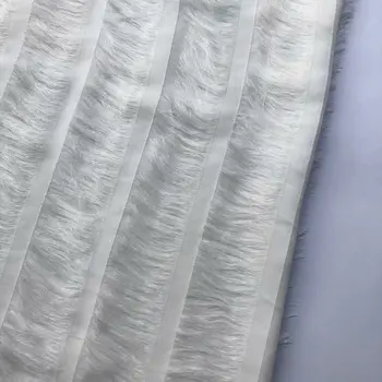 Hot style cut chiffon women's wear long wool jacquard chiffon fabrics 
Hot style cut chiffon women's wear long wool jacquard chiffon fabrics