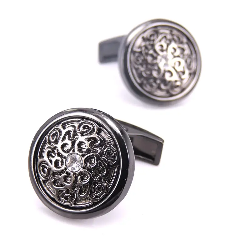 WN French men's shirt Cufflinks Luxury Design gun black round retro pattern crystal Cufflinks
WN French men's shirt Cufflinks Luxury Design gun black round retro pattern crystal Cufflinks