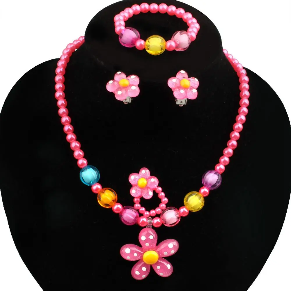 4pcs LovelyGirls Kids Beaded Sun Flower Necklace Bracelet Rings Earrings Jewelry Set Children Party Gift
4pcs LovelyGirls Kids Beaded Sun Flower Necklace Bracelet Rings Earrings Jewelry Set Children Party Gift