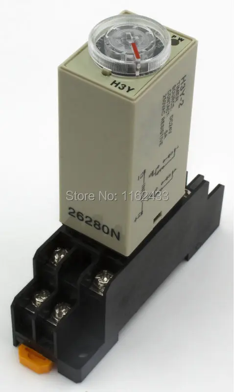 H3Y-2 DC 24V On-delay DPDT time relay with socket H3Y series timer with base 30s 60s 30min 60min
H3Y-2 DC 24V On-delay DPDT time relay with socket H3Y series timer with base 30s 60s 30min 60min