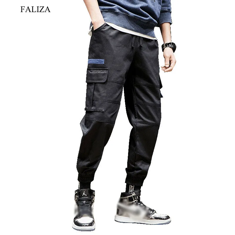 Фото FALIZA весенние мужские повседневные джоггеры брюки-карго Модные тактические брюки