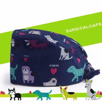 Dogs Pet Medical Veterinarian Work Hats Nurse Surgical Cap Scrub Hat 100% Cotton Sweatband Women Men Chef Cooking Ground Hats
Dogs Pet Medical Veterinarian Work Hats Nurse Surgical Cap Scrub Hat 100% Cotton Sweatband Women Men Chef Cooking Ground Hats