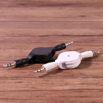 Black White Retractable Cable Audio Aux Retractable Cable For Car Stereo MP3 PC Speaker
Black White Retractable Cable Audio Aux Retractable Cable For Car Stereo MP3 PC Speaker