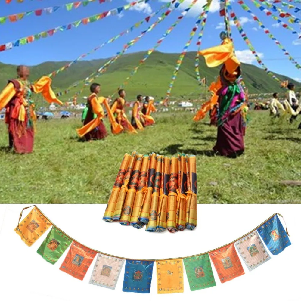 10 Roll Tibetan Buddhist prayer flags For Buddhist Kurukulla Buddha Scripture Tibet style decorative flag clear pattern
10 Roll Tibetan Buddhist prayer flags For Buddhist Kurukulla Buddha Scripture Tibet style decorative flag clear pattern