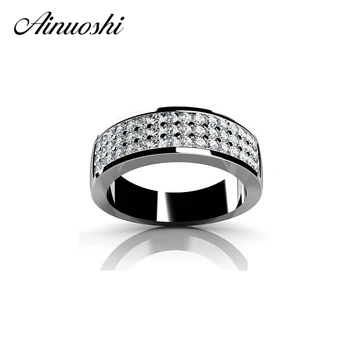 AINUOSHI 3 Row Dills Design Ring Solid 925 Sterling Silver Ring Fashion Jewelry NSCD Silver Ring for Women Engagement Wedding
AINUOSHI 3 Row Dills Design Ring Solid 925 Sterling Silver Ring Fashion Jewelry NSCD Silver Ring for Women Engagement Wedding