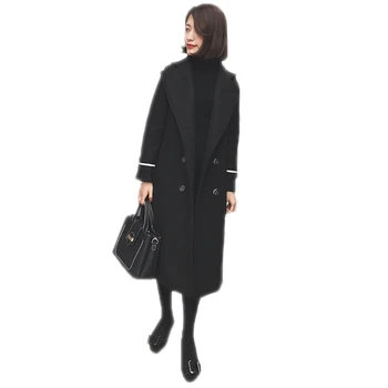 Elegant Winter Women Long Wool Coats Female New Fashion Loose Oversize Blends Jackets Ladies Lapel Double Breasted Outerwear A1
Elegant Winter Women Long Wool Coats Female New Fashion Loose Oversize Blends Jackets Ladies Lapel Double Breasted Outerwear A1