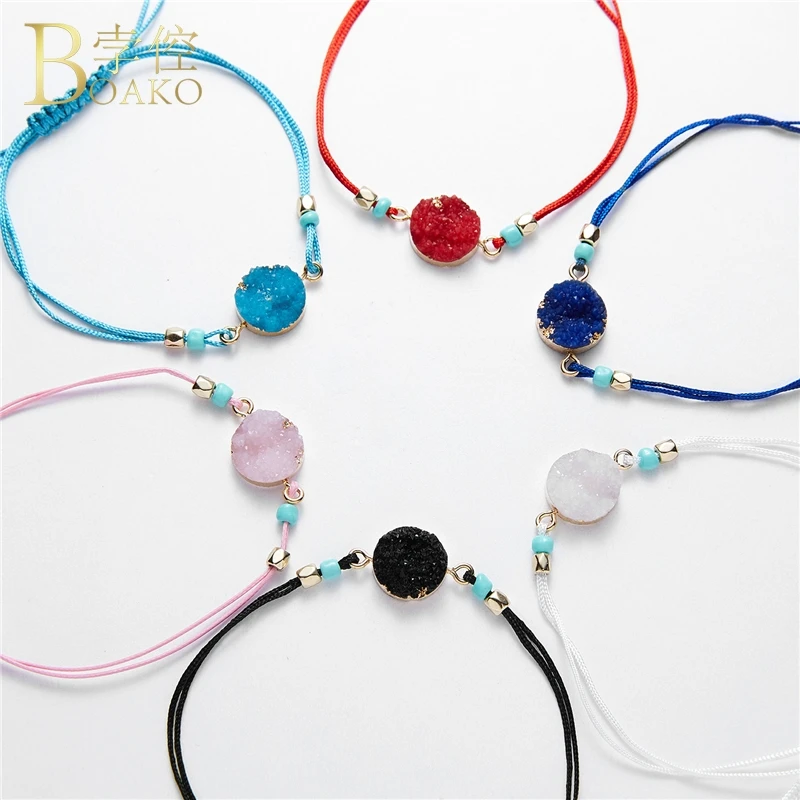 BOAKO Natural Stone Bracelet Women Rope Chain Crystal Bracelet Bangle Party Charm Bracelets Bangles Girl Trendy Jewelry Korea Z5
BOAKO Natural Stone Bracelet Women Rope Chain Crystal Bracelet Bangle Party Charm Bracelets Bangles Girl Trendy Jewelry Korea Z5