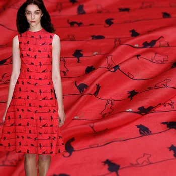 Pearlsilk 12momme Cartoon Cat Printed Crepe de Chine 100% Silk Materials Shirt Dress DIY clothes fabrics Freeshipping
Pearlsilk 12momme Cartoon Cat Printed Crepe de Chine 100% Silk Materials Shirt Dress DIY clothes fabrics Freeshipping