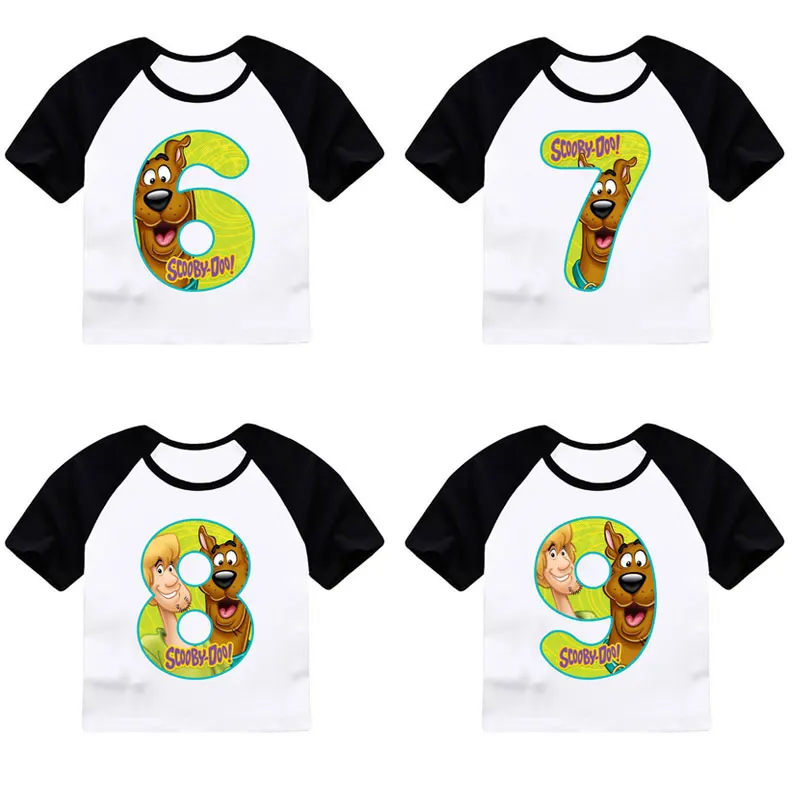 ZSIIBO Boys Girls Cartoon Scooby Doo Number 1-9 Letter Print T shirt Baby Summer T-shirt Kids Funny Birthday Present CX6L101
ZSIIBO Boys Girls Cartoon Scooby Doo Number 1-9 Letter Print T shirt Baby Summer T-shirt Kids Funny Birthday Present CX6L101