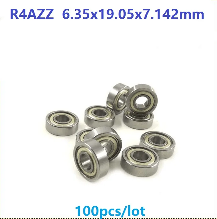 100pcs/lot R4AZZ R4A ZZ 2Z Metal shielded ball bearing 1/4" x 3/4" x 9/32" inch Deep Groove Ball bearing 6.35x19.05x7.142 mm
100pcs/lot R4AZZ R4A ZZ 2Z Metal shielded ball bearing 1/4" x 3/4" x 9/32" inch Deep Groove Ball bearing 6.35x19.05x7.142 mm