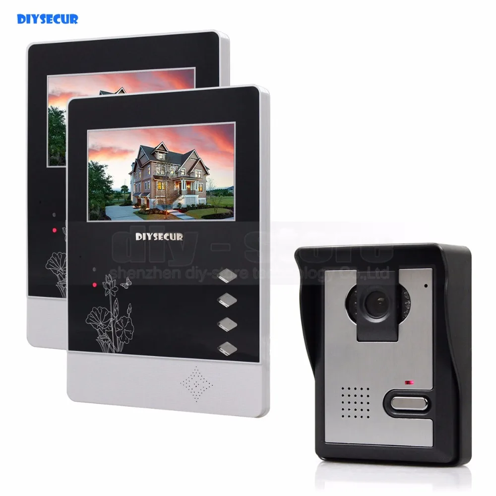 DIYSECUR 4.3 inch Indoor Monitor + 600 TVLine HD Camera IR Night Vision Video Door Phone Video Intercom
DIYSECUR 4.3 inch Indoor Monitor + 600 TVLine HD Camera IR Night Vision Video Door Phone Video Intercom