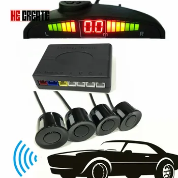 HE CREATE 4 Sensors Buzzer /LED Drill Hole Saw 22mm Parking For Car Sensor Kit Display Reversing Radar Sound Indicator System
HE CREATE 4 Sensors Buzzer /LED Drill Hole Saw 22mm Parking For Car Sensor Kit Display Reversing Radar Sound Indicator System