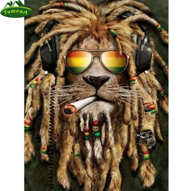YUMEART 5D Diamond Painting Smoking Lion and Earphone Full Drill Wild Lion Animals Rhinestone Diamond Embroidery Home Furnishing
YUMEART 5D Diamond Painting Smoking Lion and Earphone Full Drill Wild Lion Animals Rhinestone Diamond Embroidery Home Furnishing