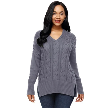 Female Vintage Winter Warm Sweater Female V Neck Casual Loose Pullovers Women Knitted Sexy Knitwear Tops Plus Size AA51938
Female Vintage Winter Warm Sweater Female V Neck Casual Loose Pullovers Women Knitted Sexy Knitwear Tops Plus Size AA51938