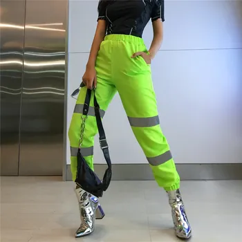 2019 Spring Flash Reflective Patchwork Jogger Pants Women Solid Casual Trousers High Waist Hallan Cargo Pants
2019 Spring Flash Reflective Patchwork Jogger Pants Women Solid Casual Trousers High Waist Hallan Cargo Pants
