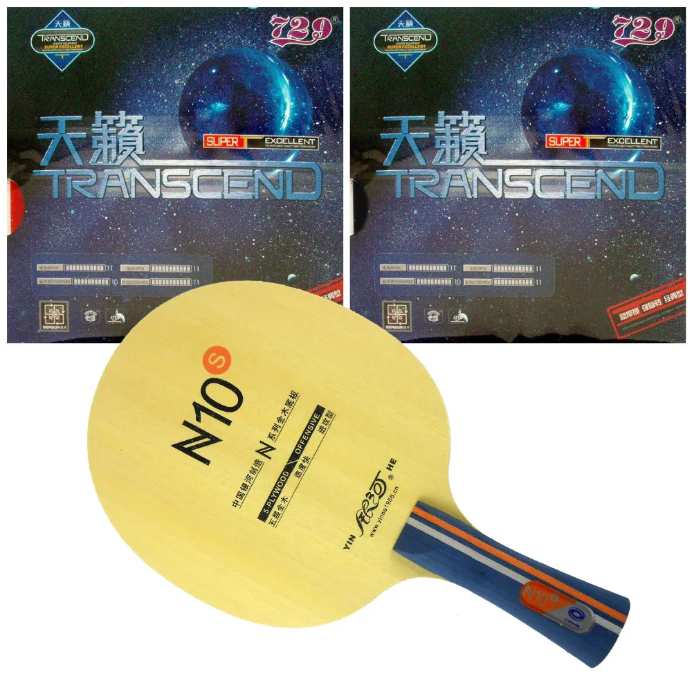 Galaxy YINHE N10s Table Tennis Blade with 2x RITC 729 Transcend Cream Rubber With Sponge for Ping Pong Racket Long shakehand FL
Galaxy YINHE N10s Table Tennis Blade with 2x RITC 729 Transcend Cream Rubber With Sponge for Ping Pong Racket Long shakehand FL