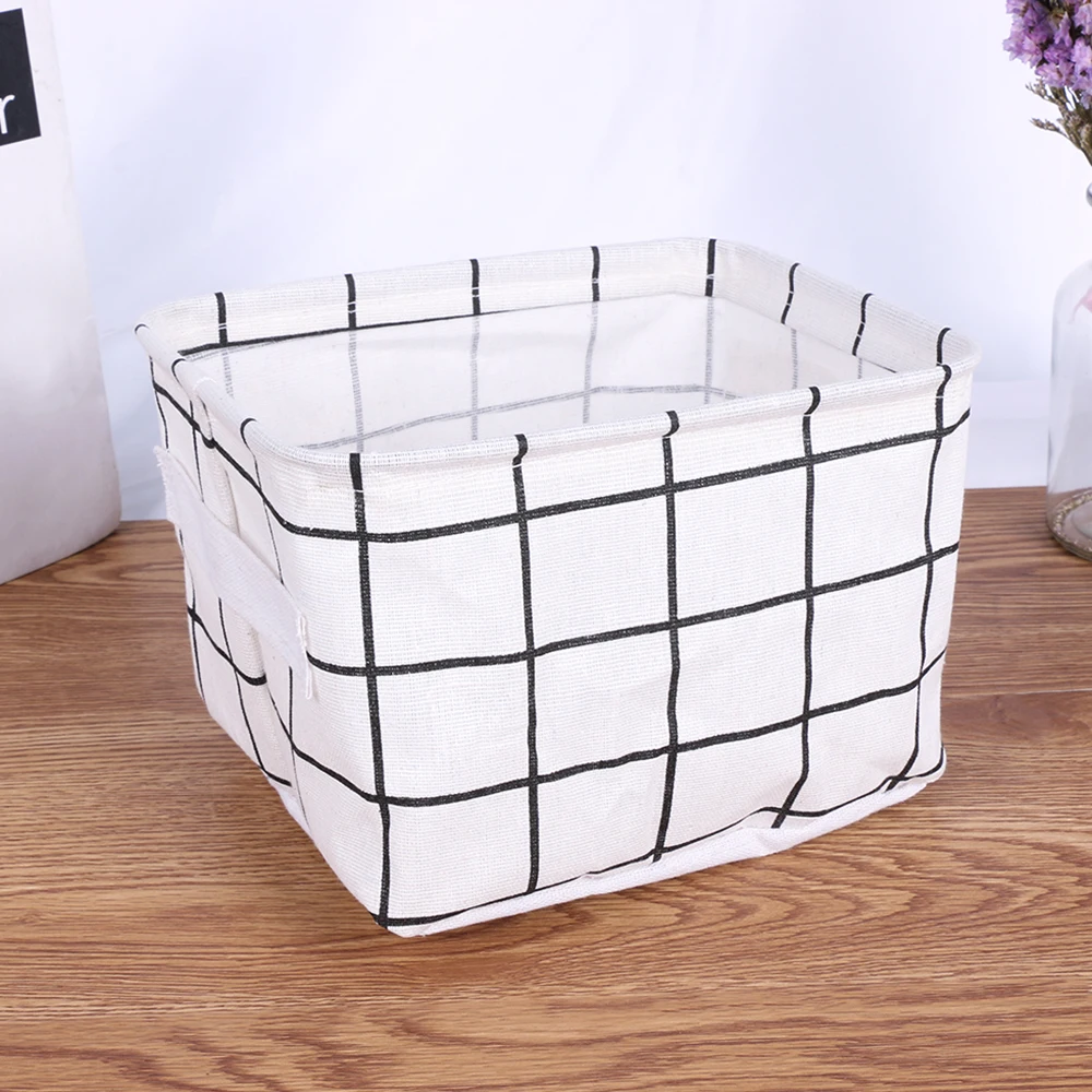 20x16x12.5cm Fabric Rectangular Lattice Desk Basket Living Room Clothes Toys Storage Box Waterproof Bathroom Storage Box
20x16x12.5cm Fabric Rectangular Lattice Desk Basket Living Room Clothes Toys Storage Box Waterproof Bathroom Storage Box