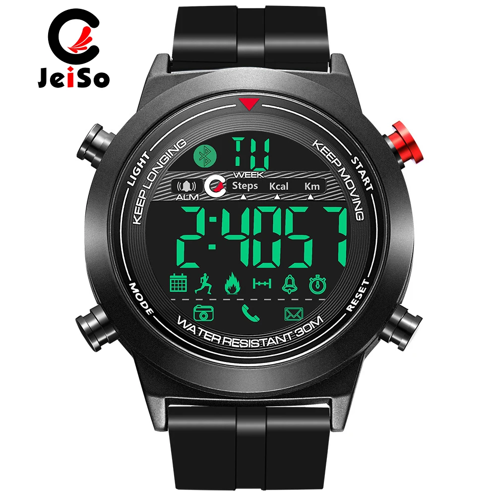 JeiSo Sport Smart Watch Calorie Pedometer Waterproof Bluetooth Call Reminder Digital Men Clock SmartWatch For ios and Android
JeiSo Sport Smart Watch Calorie Pedometer Waterproof Bluetooth Call Reminder Digital Men Clock SmartWatch For ios and Android