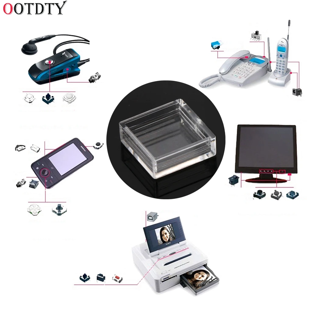 OOTDTY 100Pcs Clear Plastic Pushbutton Switch Tact Button Caps Keycaps Covers Protector
OOTDTY 100Pcs Clear Plastic Pushbutton Switch Tact Button Caps Keycaps Covers Protector