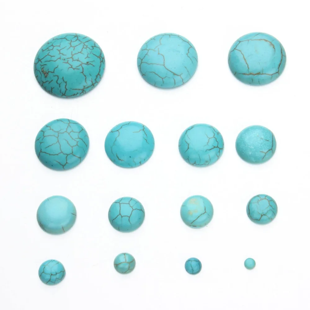Half Round Blue Turquoises 3/4/6/8/10/11/12/13/14/15/16/17/18/20/22/25/30/35 MM Flat Back Cabochons Dyed Howlite Beads
Half Round Blue Turquoises 3/4/6/8/10/11/12/13/14/15/16/17/18/20/22/25/30/35 MM Flat Back Cabochons Dyed Howlite Beads