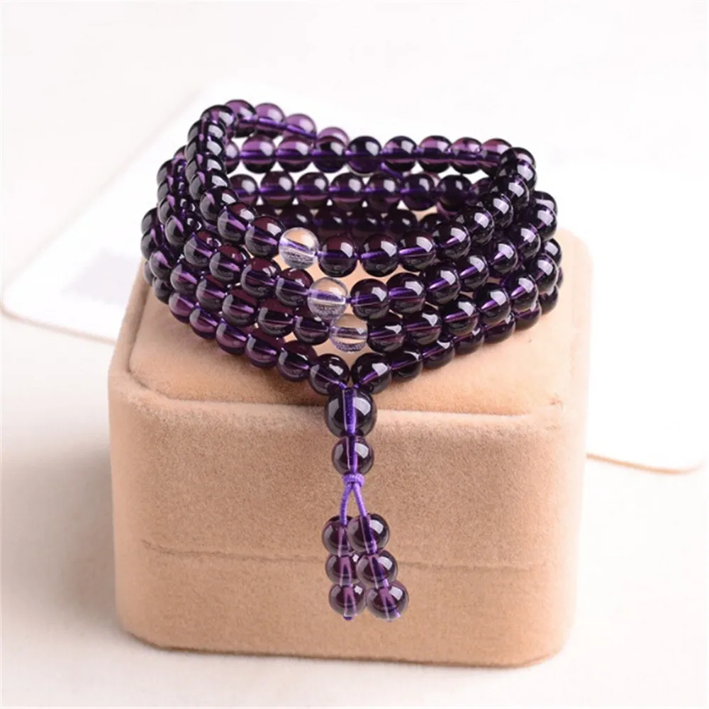 6mm Buddhist Purple Crystal 108 Prayer Beads Mala Bracelet Long Yoga Meditation Necklace Man Women Healing Jewelry Wholesale
6mm Buddhist Purple Crystal 108 Prayer Beads Mala Bracelet Long Yoga Meditation Necklace Man Women Healing Jewelry Wholesale