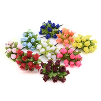 144pcs Mini Silk Flower Rose Bud Artificial Flowers Branches Bouquet for Wedding Home Decoration DIY Wreath Cake Box Accessories
144pcs Mini Silk Flower Rose Bud Artificial Flowers Branches Bouquet for Wedding Home Decoration DIY Wreath Cake Box Accessories