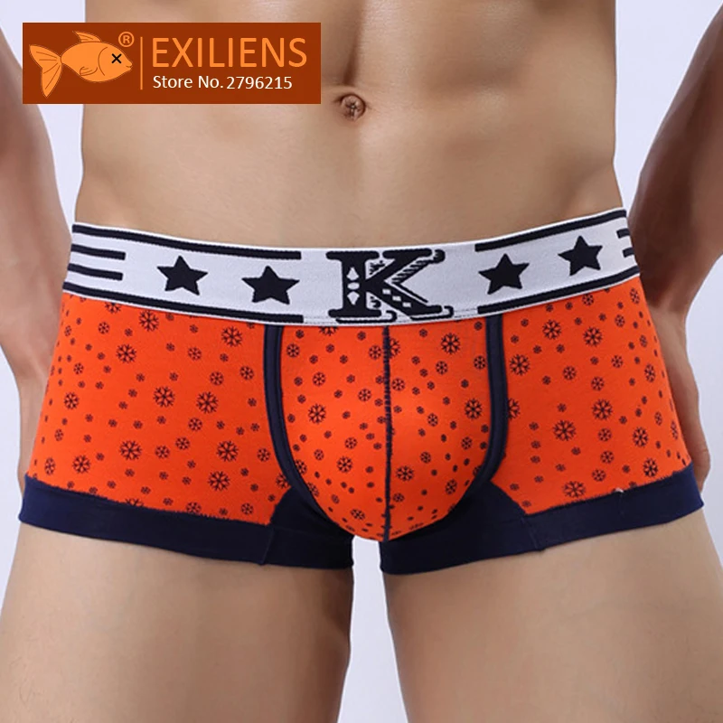EXILIENS New Mens Underwear Boxer Men Cotton Boxers Print Hombre Cuecas Masculina Boxershorts Man Panties Homme Size L-2XL 0117
EXILIENS New Mens Underwear Boxer Men Cotton Boxers Print Hombre Cuecas Masculina Boxershorts Man Panties Homme Size L-2XL 0117
