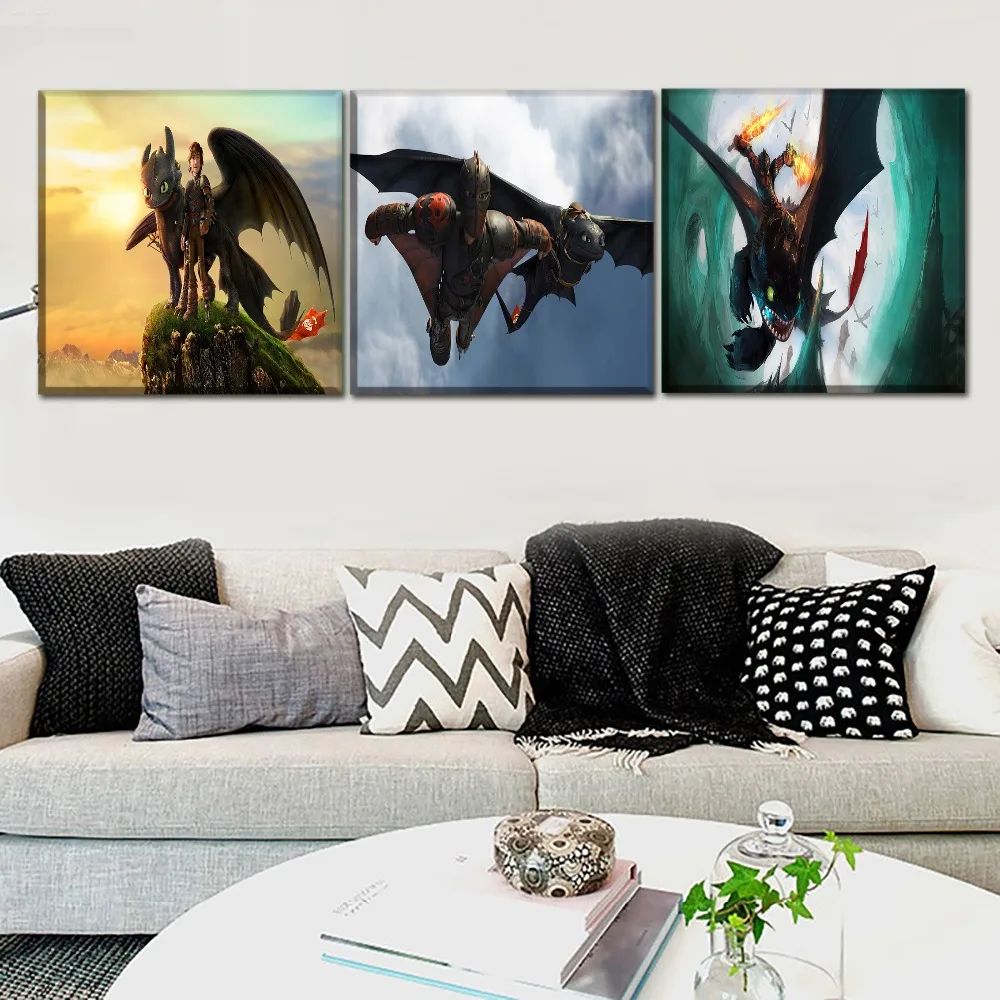 Canvas Picture Wall Art Framed 1Pcs/3Pcs Hiccup And Toothless Poster Movie How To Train Your Dragon 2 Painting Modern Home Decor
Canvas Picture Wall Art Framed 1Pcs/3Pcs Hiccup And Toothless Poster Movie How To Train Your Dragon 2 Painting Modern Home Decor