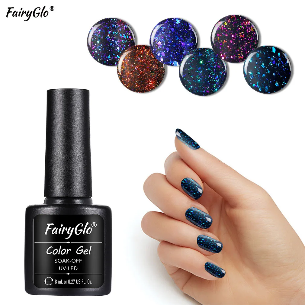 FairyGlo 8ML Chameleon Starry Gel Nail Polish Glitter Soak Off UV Gel Varnish Vernis Semi Permanent Manicure Nail Art Lacquer
FairyGlo 8ML Chameleon Starry Gel Nail Polish Glitter Soak Off UV Gel Varnish Vernis Semi Permanent Manicure Nail Art Lacquer