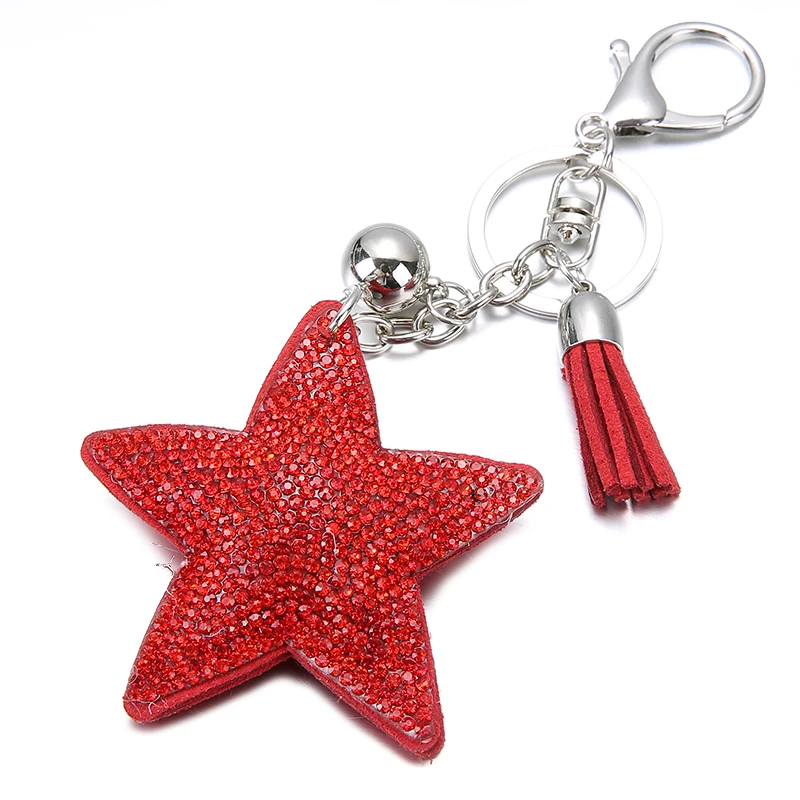 New Crystal Rhinestone Star Keychain Novelty Souvenir Gifts Key Chain Key Ring Hang bag Charms Star Pendant TZ53
New Crystal Rhinestone Star Keychain Novelty Souvenir Gifts Key Chain Key Ring Hang bag Charms Star Pendant TZ53