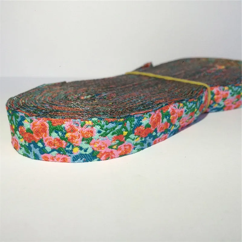 New Red rose Flower 16mm 5/8" 100% Polyester Woven Jacquard Ribbon For DIY Sewing Accessories Headwear Or Diy Dog Collar
New Red rose Flower 16mm 5/8" 100% Polyester Woven Jacquard Ribbon For DIY Sewing Accessories Headwear Or Diy Dog Collar