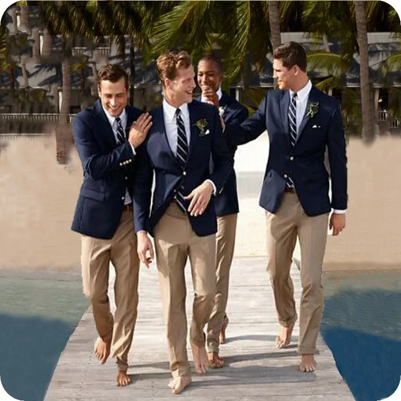 Summer Navy Blue Men Suits Beach Wedding Slim Fit Groom Tuxedo Groomsmen Suits Custom Made Male Blazer Terno Masculino Costume
Summer Navy Blue Men Suits Beach Wedding Slim Fit Groom Tuxedo Groomsmen Suits Custom Made Male Blazer Terno Masculino Costume