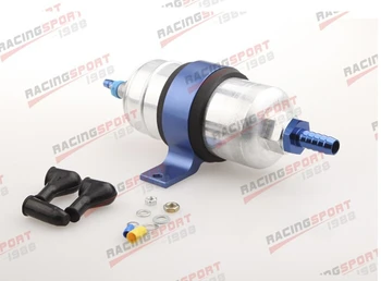 External Fuel Pump 044 for Bosch+Billet Bracket blue+3/4" Inlet 5/16"Outlet Barb
External Fuel Pump 044 for Bosch+Billet Bracket blue+3/4" Inlet 5/16"Outlet Barb