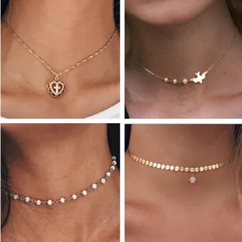 Tenande Hot Fashion Multi-Layer Cross Feather Moon Simulated-Pearl Heart Chain Necklaces & Pendants for Women Nightclub style
Tenande Hot Fashion Multi-Layer Cross Feather Moon Simulated-Pearl Heart Chain Necklaces & Pendants for Women Nightclub style
